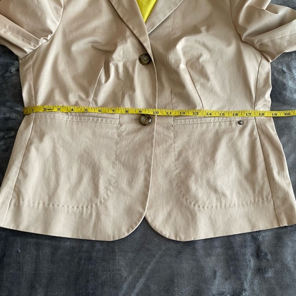 Escada Sport Light Chino Khaki Blazer Jacket Size 42/ Large Classic Career - Picture 8 of 16